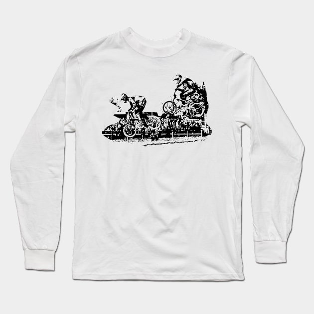 bmx Long Sleeve T-Shirt by rickylabellevie